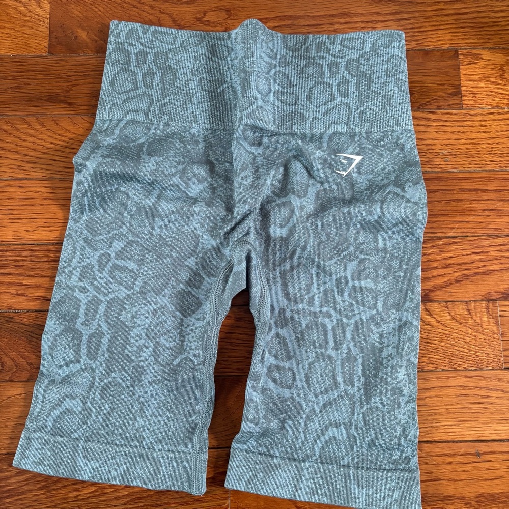 Gymshark Blue Patterned Athletic Shorts